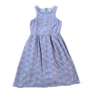 Alya Pom Pom Fit and Flare Fully Lined Sleeveless Dress Size S